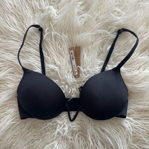 Skims Ultimate Deep V Push Up Bra Onyx Size 34C